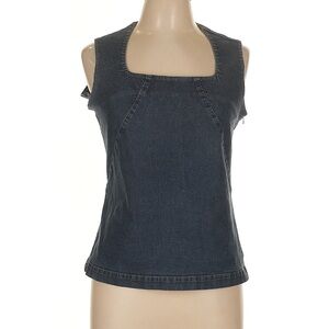 Halogen Sleeveless Denim Top